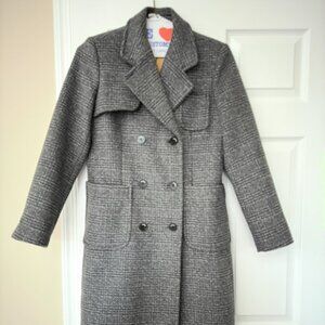 SANDRO Wool Coat - XS Long Gray